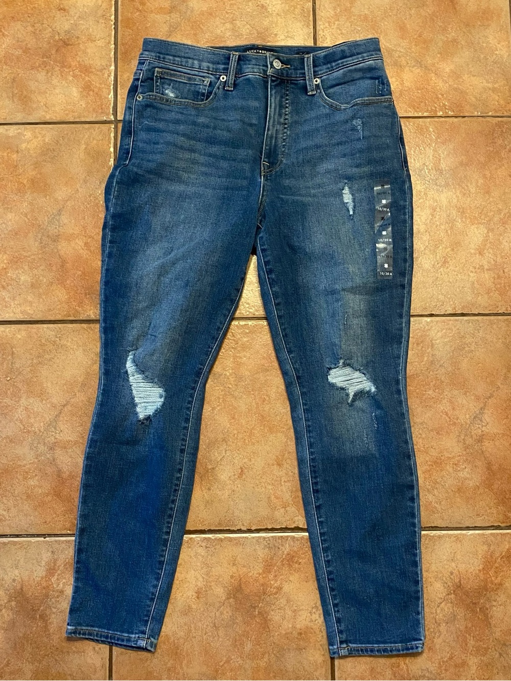 Lucky Brand High Rise Skinny Jeans Bridgette Size 30